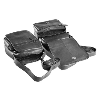 Bolso bandolera de piel modelo CRUZ 20x15x8 cm