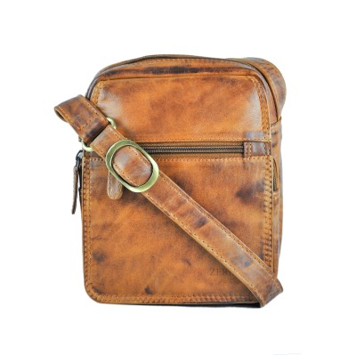 Bolso bandolera de piel...