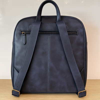 Mochila de piel natural 28x26x8 cm PAYEO