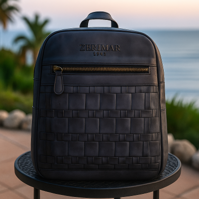 Mochila de piel natural 28x26x8 cm PAYEO