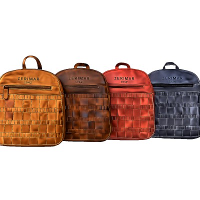 Mochila de piel natural 28x26x8 cm PAYEO