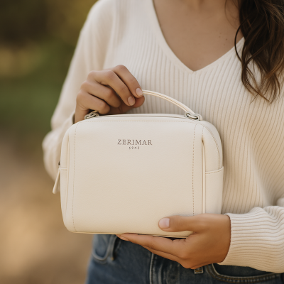 Bolso de piel bandolera 18x11x12 cm FARE