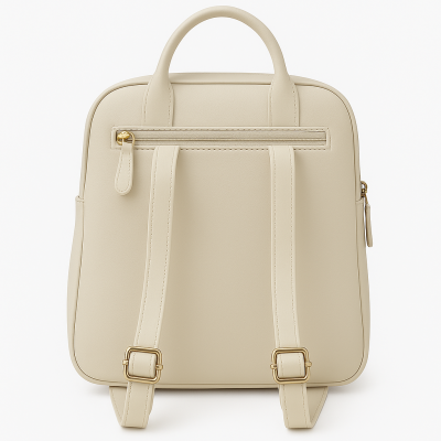 Mochila de piel natural 26x20x9 cm LISSE