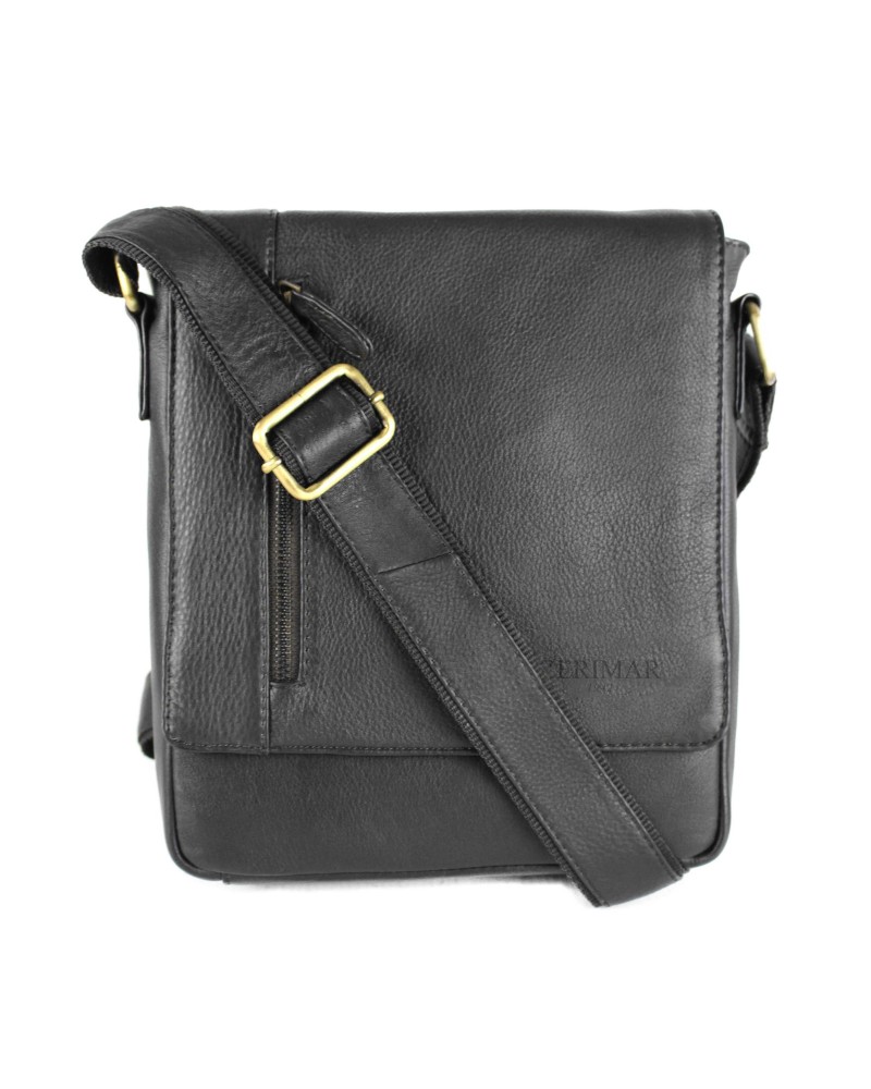 Bandolera de piel estilo vintage 26x22x7 cm NOCKA Zerimar - 1