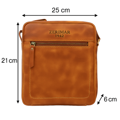 Bolso bandolera de piel modelo 21x25x6 cm GLOE