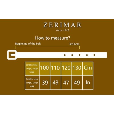 Cinturón de piel grabado 38 mm modelo FOLK