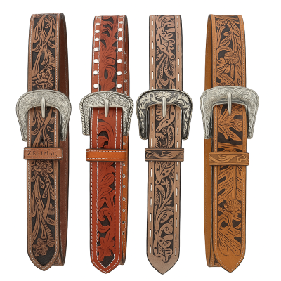 Cinturón de piel grabado 35 mm modelo WEST