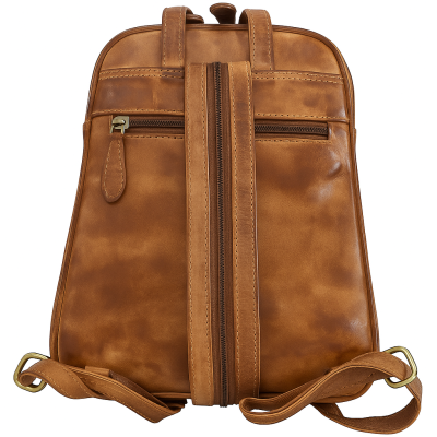 Mochila de piel natural 26x21x7 cm STILL