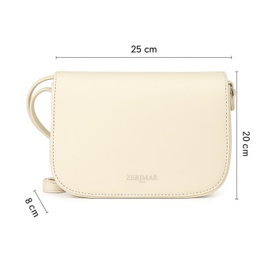 Bolso de piel bandolera 25x20x8 cm LUVIN