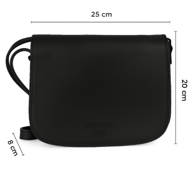 Bolso de piel bandolera 25x20x8 cm LUVIN