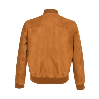 Bomber para hombre en piel de ante MUSEUM