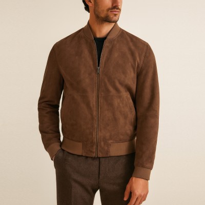 Bomber para hombre en piel de ante CHURCH
