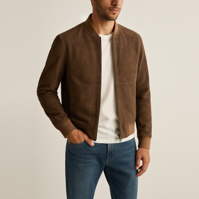Bomber para hombre en piel de ante CHURCH