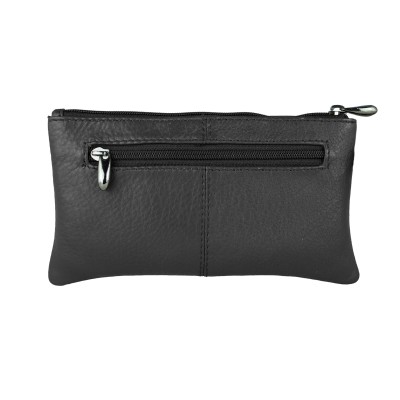 Cartera de mano con asa corta y cremallera 21x12 cm