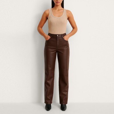 Pantalones de piel modelo CHOCOLATE