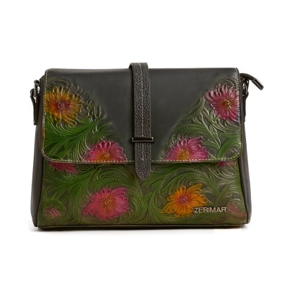 Bolso de piel bandolera 26x18x9 cm CLANE