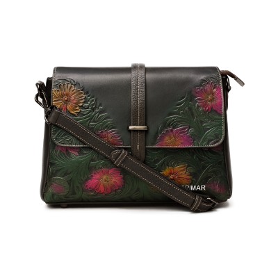 Bolso de piel bandolera 26x18x9 cm CLANE