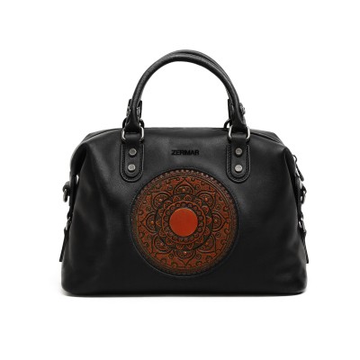 Bolso de piel doble asa 32x22x12 cm MILO