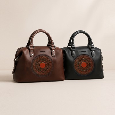 Bolso de piel doble asa 32x22x12 cm MILO