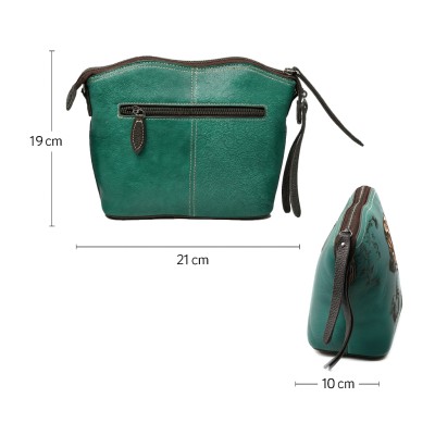 Bolso de piel bandolera 21x19x10 cm ROSE