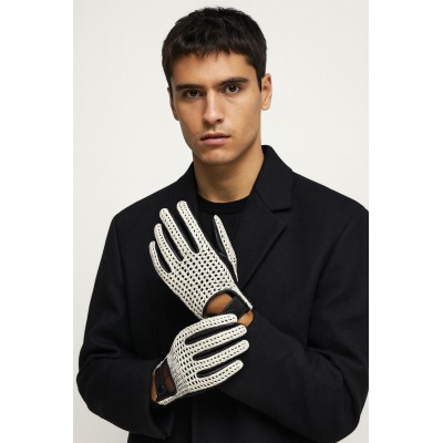 Guantes de piel con punto para conductor
