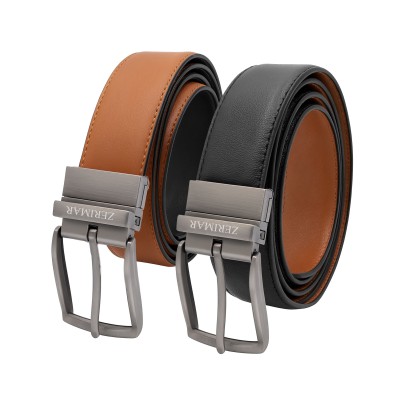 Cinturón de piel reversible...