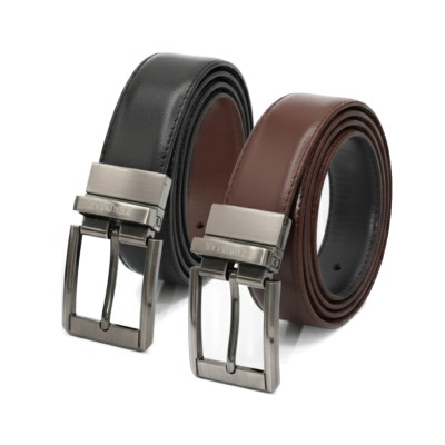 Cinturón de piel reversible...