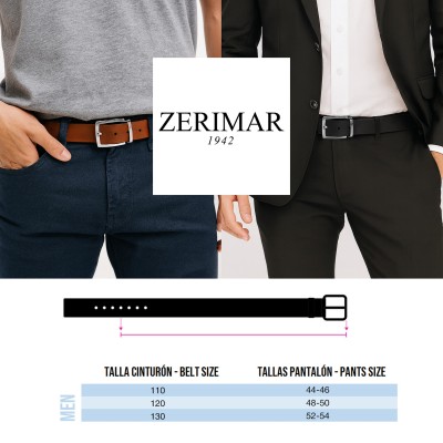 Cinturón de piel reversible 33 mm modelo VENO