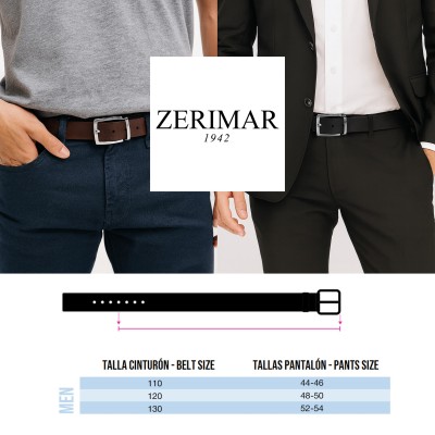 Cinturón de piel reversible 33 mm modelo VENO