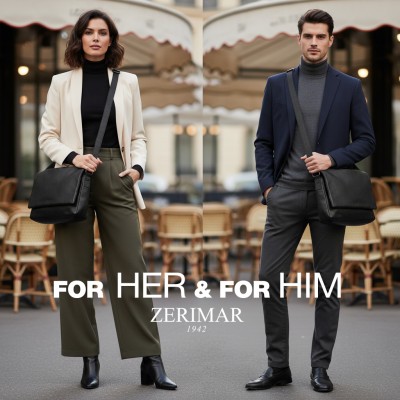 Maletín de piel multiespacio 26x36x6 cm VALS