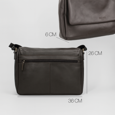 Maletín de piel multiespacio 26x36x6 cm VALS