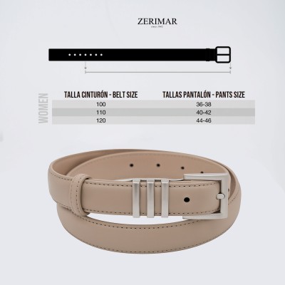 Cinturon de piel 2,3 cm modelo GALIN