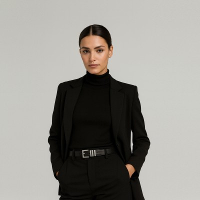 Cinturon de piel 2,3 cm modelo GALIN