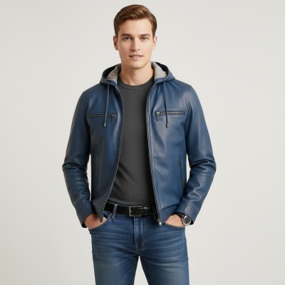 Chaqueta con capucha de piel desmontable DEIKAO