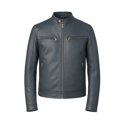 Chaqueta de piel con...