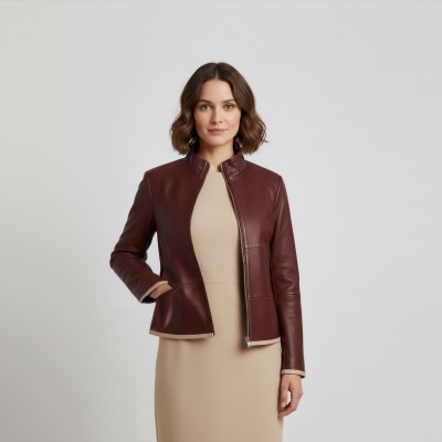 Chaqueta de piel modelo BLUEBERRY