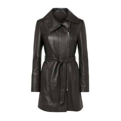 Gabardina de piel con...