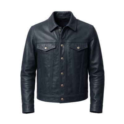 Chaqueta de piel estilo...