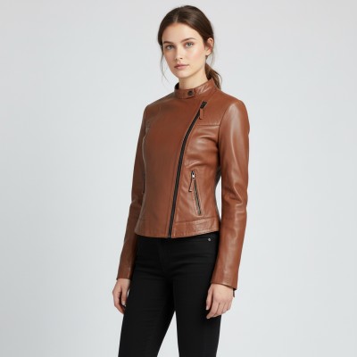 Chaqueta heavy de piel modelo PALOMA