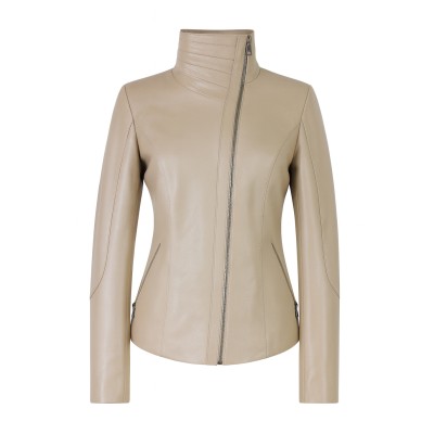 Chaqueta de piel con...