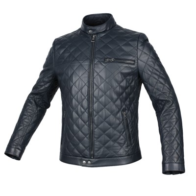 Chaqueta de piel acolchada greco