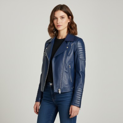 Chaqueta heavy de piel modelo ESCORPIO