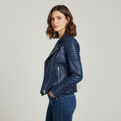 Chaqueta heavy de piel modelo ESCORPIO