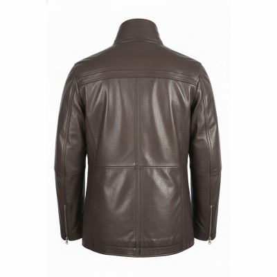 Chaqueta de piel con doble cremallera desmontable BERGE