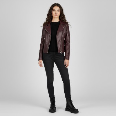 Chaqueta heavy de piel modelo ESCORPIO