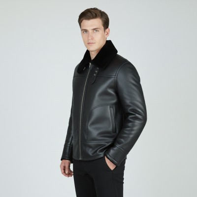 Chaqueta double face cordero con cremallera BOBBER