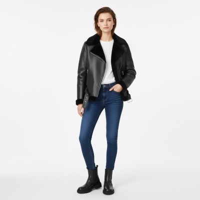 Chaqueta double face cordero con cremallera CHOPPER