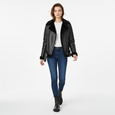 Chaqueta double face cordero con cremallera CHOPPER