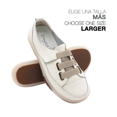 Zapatos de piel con cierre...