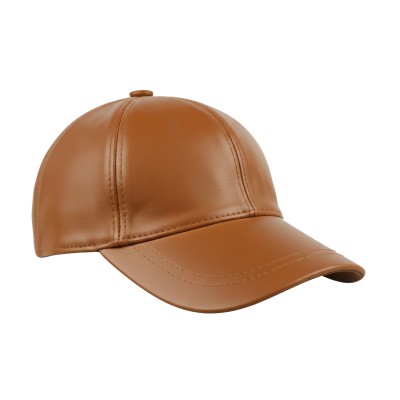 Gorra de beisbol de cuero con cierre ajustable